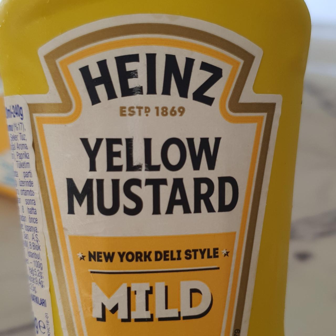 Фото - Горчица мягкая Yellow Mustard Mild Heinz