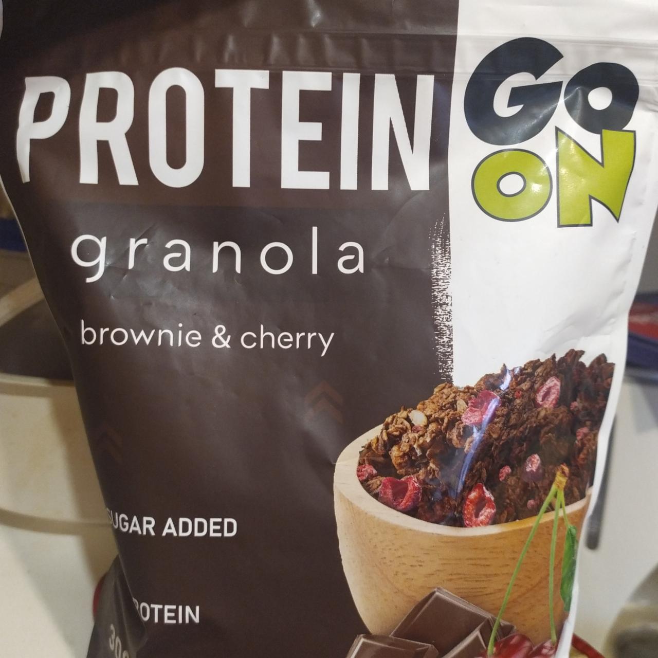 Фото - протеиновая гранола брауни и вишня brownie and cherry Go on