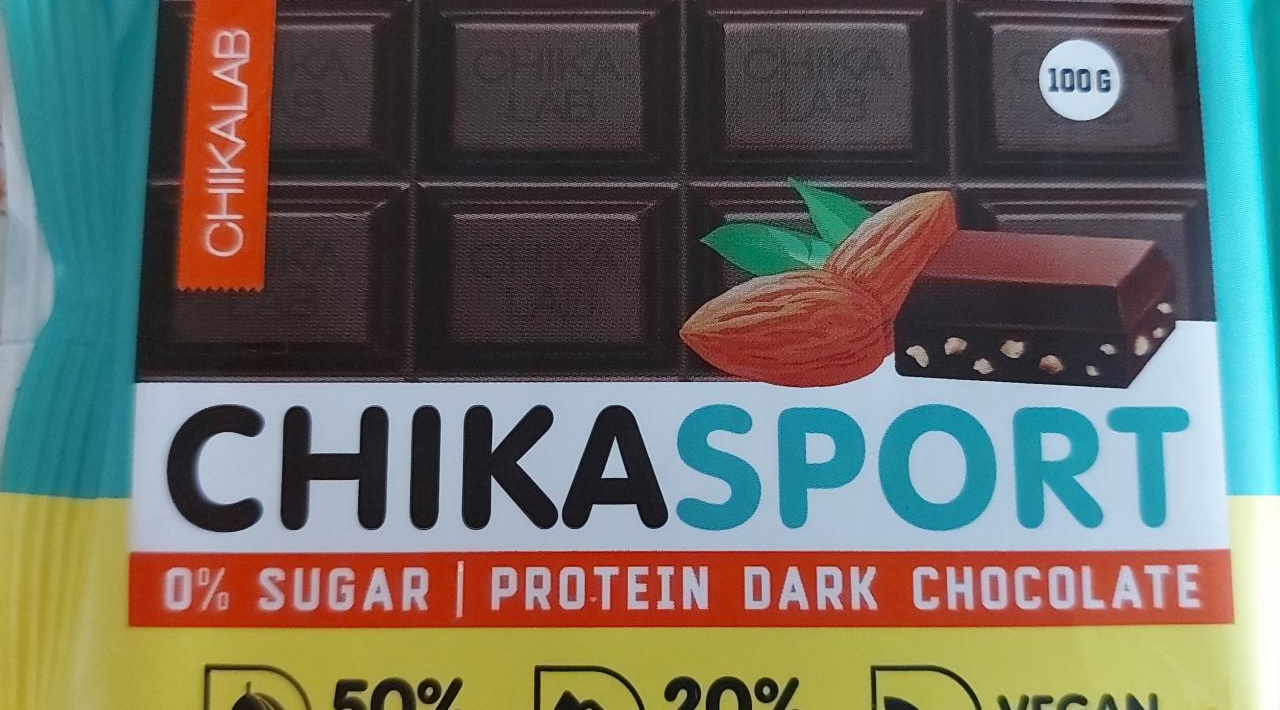 Фото - Шоколад темный с миндалём Chikalab