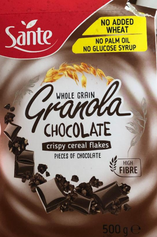 Фото - хрустящие мюсли гранола с шоколадом Granola chocolate Sante