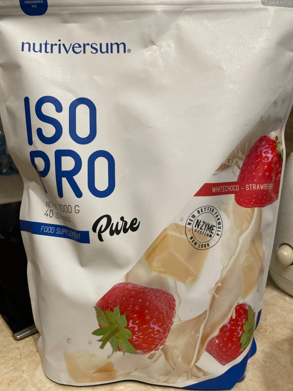 Фото - Протеиновый коктейль IsoPro White chocolate strawberry Pure
