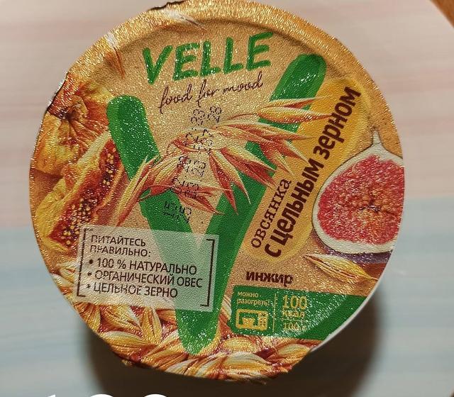 Фото - Velle йогурт с цельным зерном и инжир