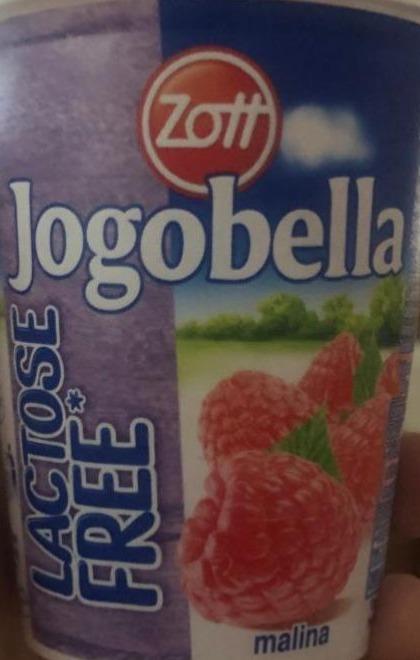 Фото - йогурт со вкусом малина Йогобела безлактозный Zott