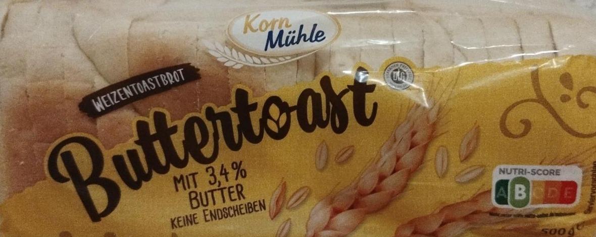 Фото - Buttertoast Mit 3,4 % Butter Korn Mühle