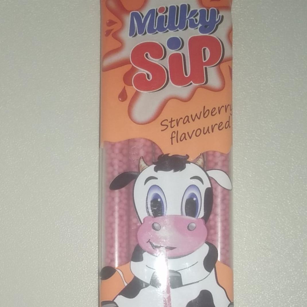 Фото - Трубочки для молока клубника Strawberry flavoured Milky Sip
