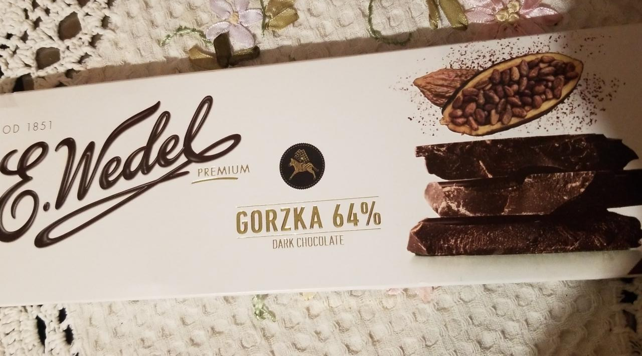 Фото - Шоколад 64% черный Dark Gorzka Lotte Wedel