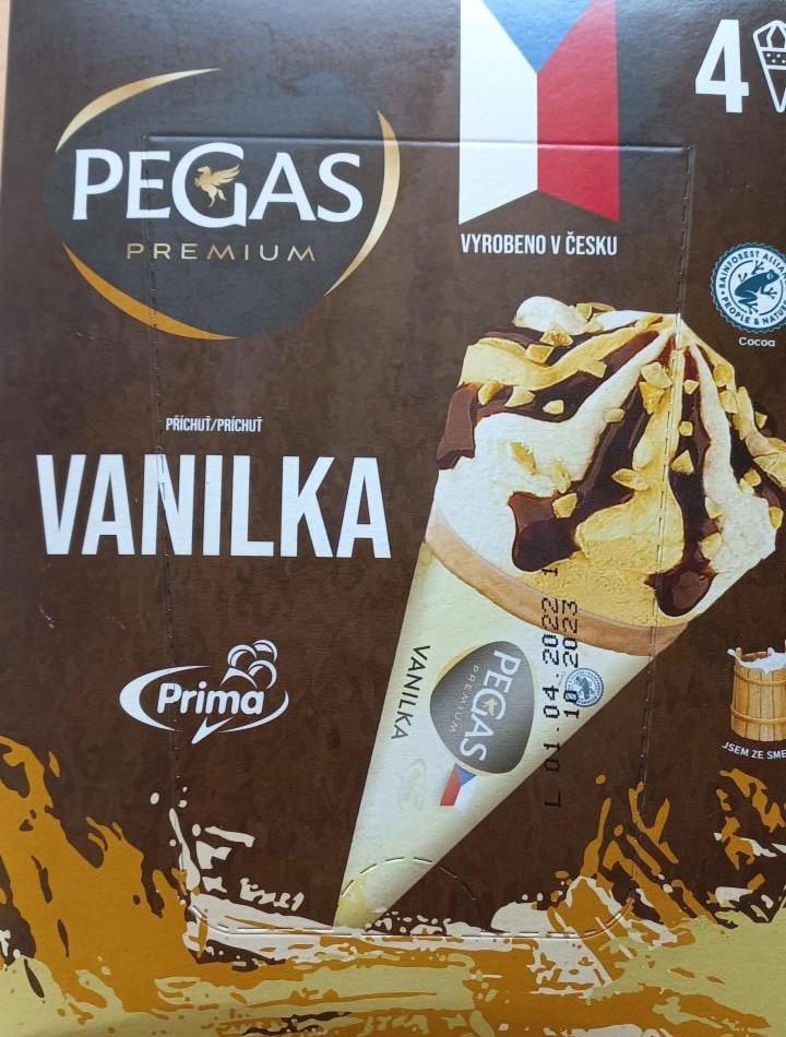 Фото - Мороженое рожок со вкусом ванили Pegas Prima