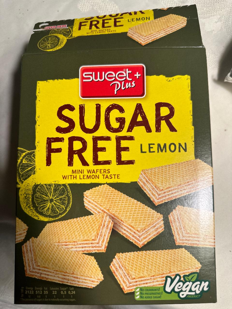 Фото - Sugar free Wafer with Lemon Sweet+Plus