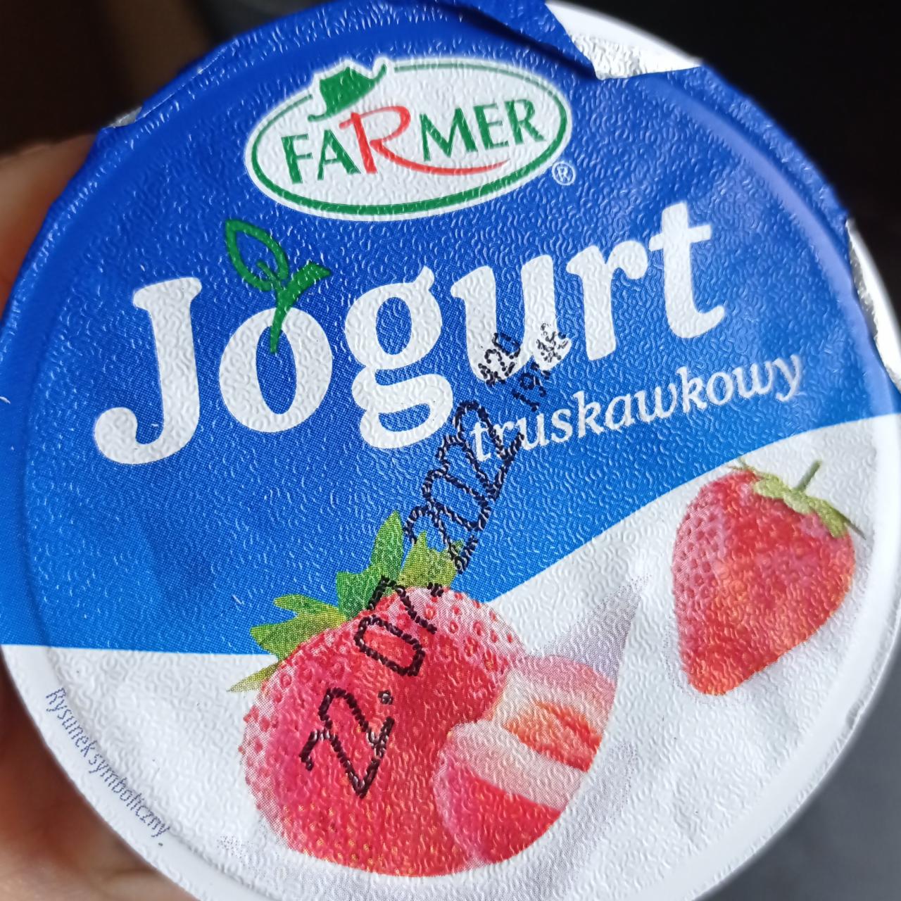Фото - Йогурт с клубникой Jogurt truskawkowy Farmer