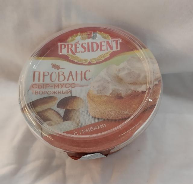 Фото - сыр-мусс с грибами Прованс Президент President