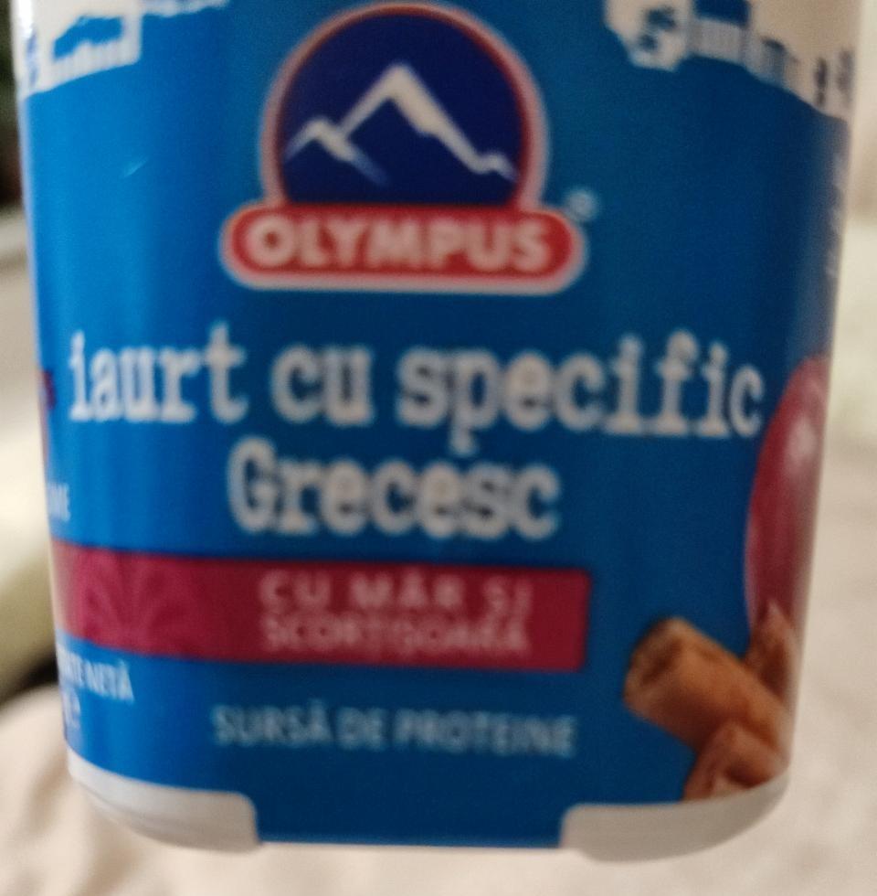 Фото - йогурт греческий с яблоком и корицей Olympus