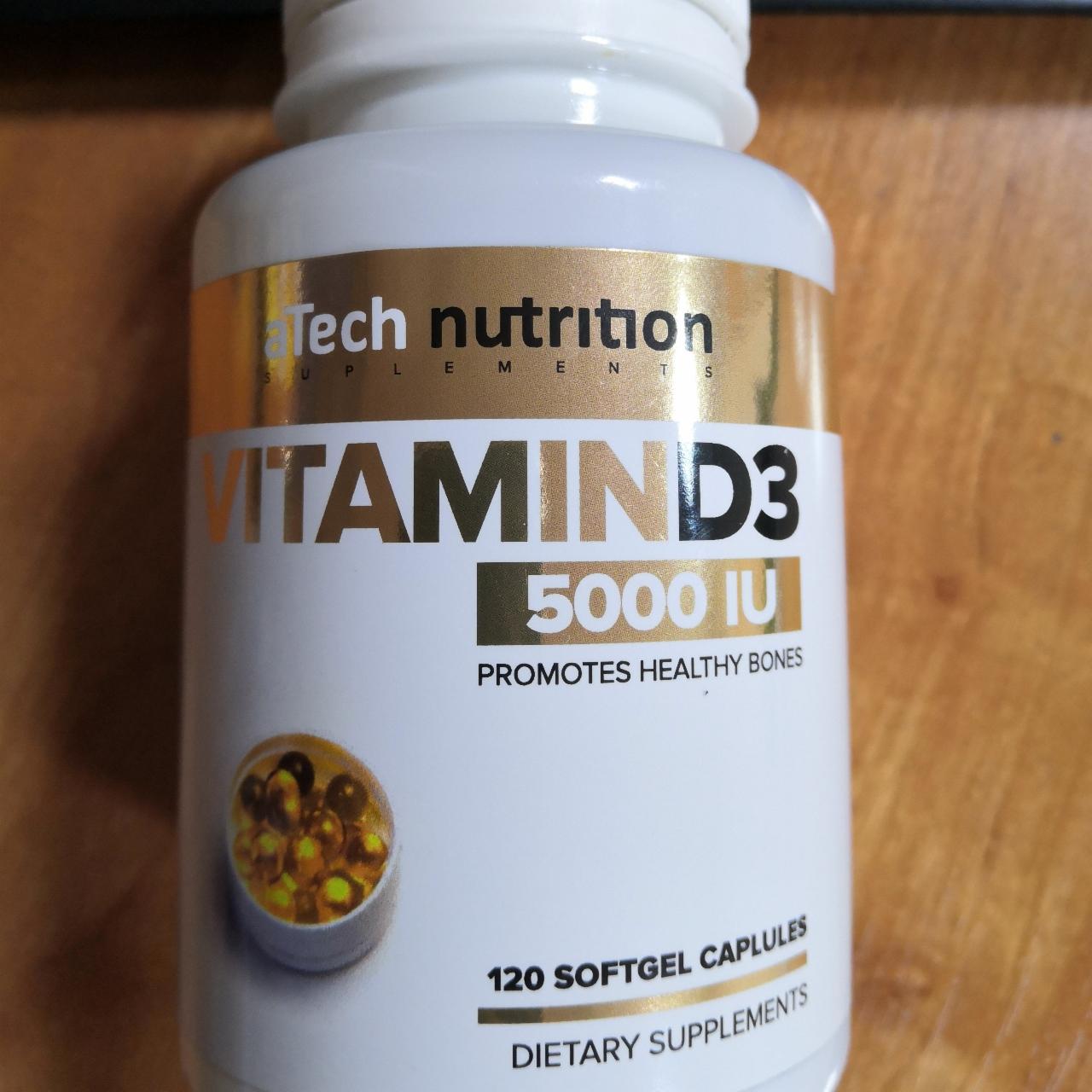 Фото - VitaminD3 5000IU aTech nutrition