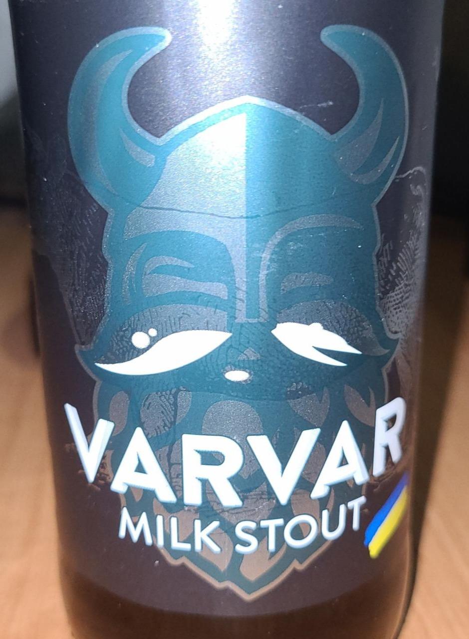 Фото - Пиво темное 6% Milk Stout Varvar