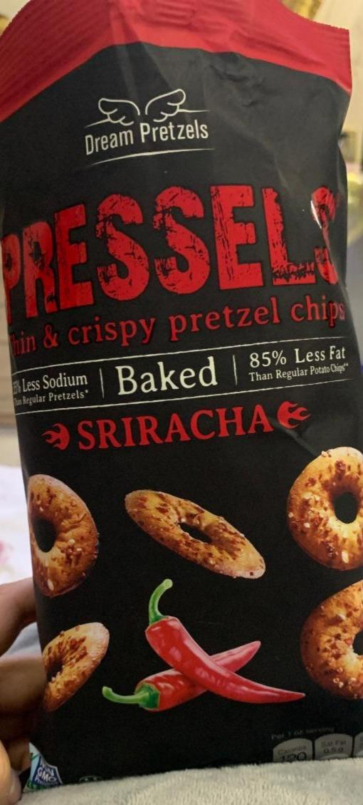 Фото - хрустящие печеные изделия Thin & Crispy Pretzel Chips Pressels Dream Pretzels
