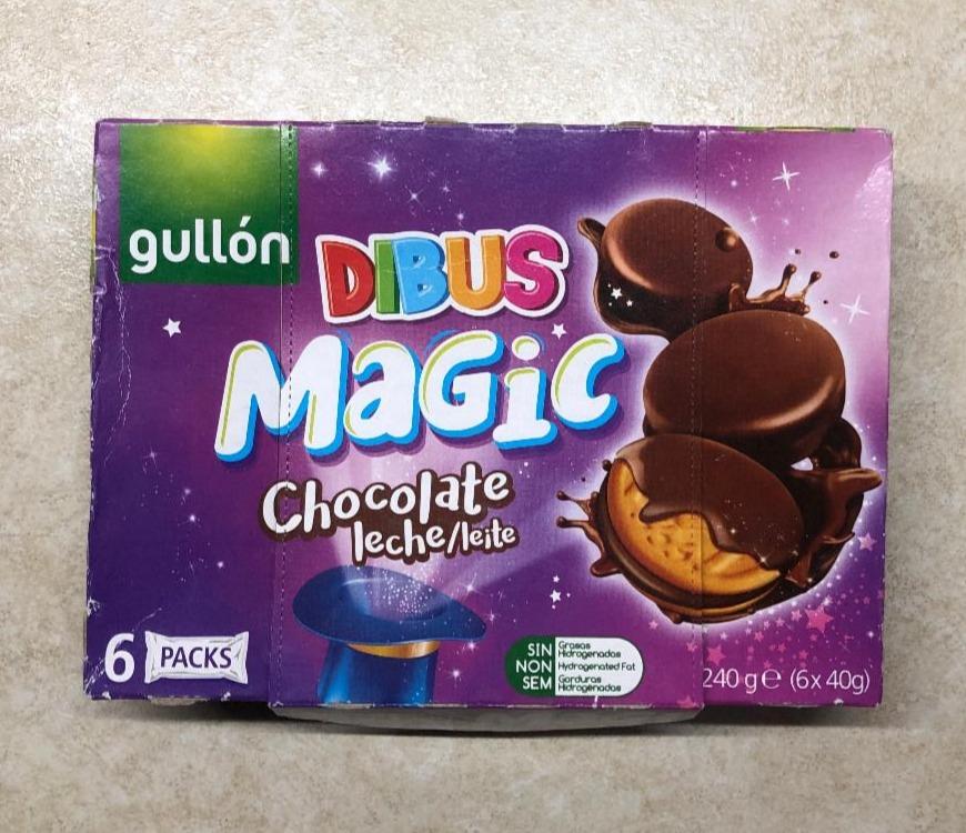 Фото - Печенье в шоколаде Dibus Magic Chocolate Leche Gullon