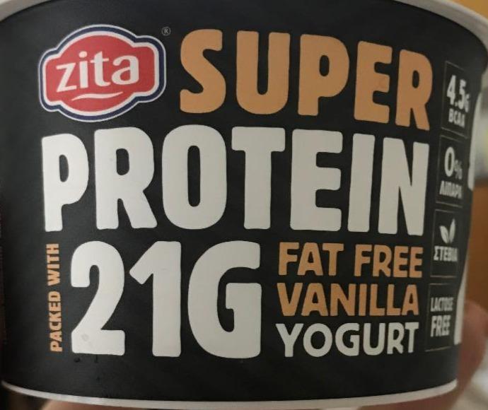 Фото - протеиновый йогурт ванильный обезжиренный Zita