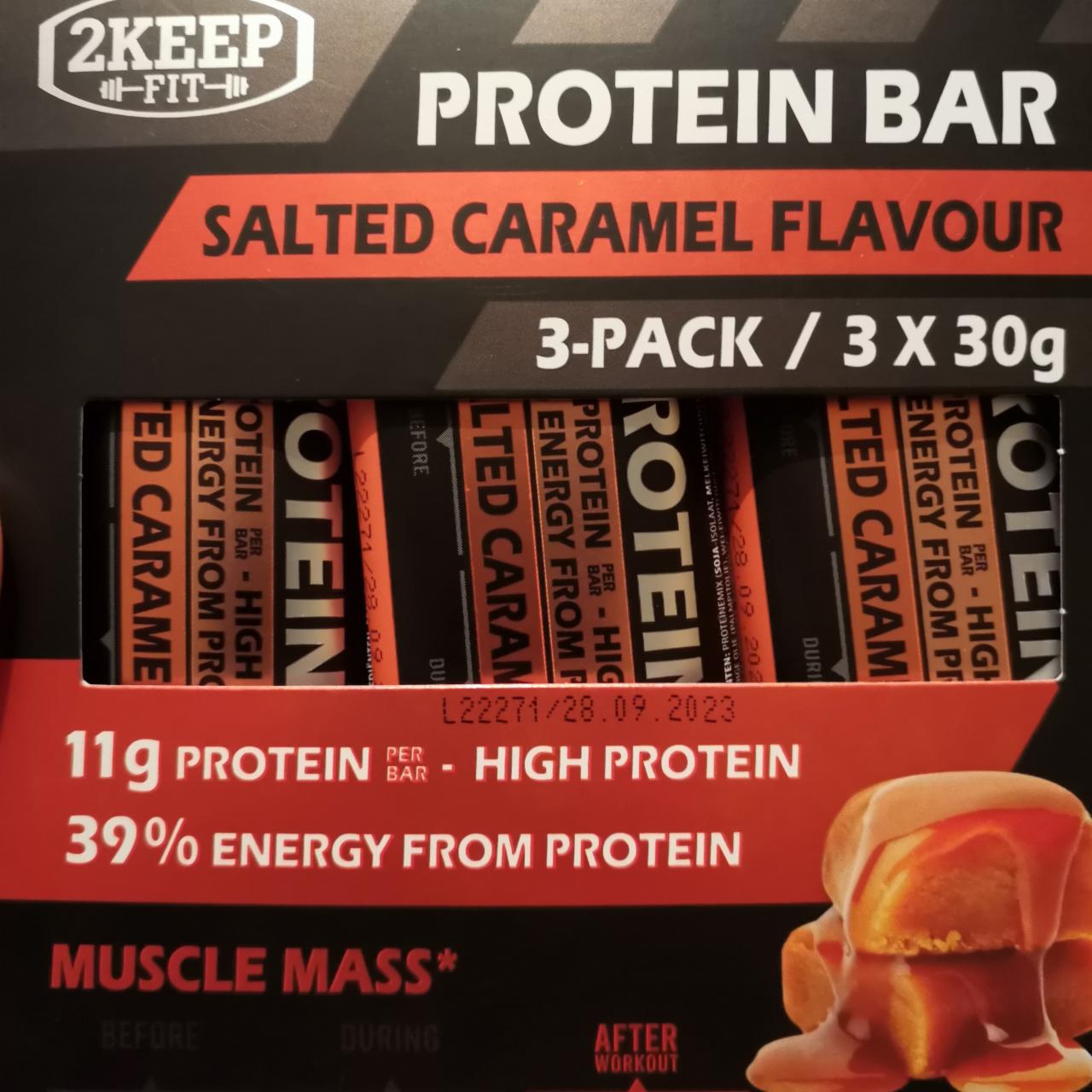 Фото - Протеиновый батончик со вкусом соленой карамели Protein bar salted caramel 2Keep Fit