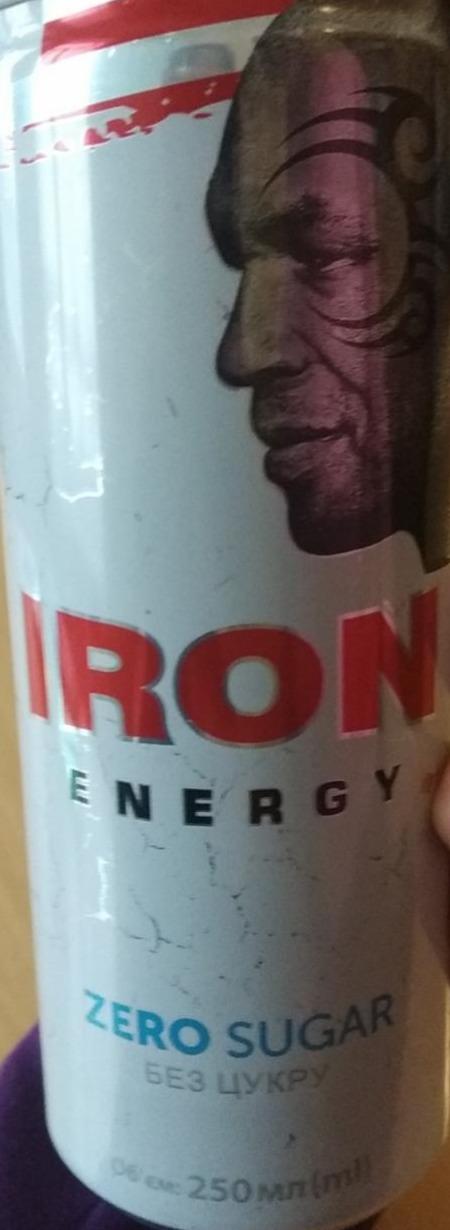 Фото - Напиток безалкогольный энергетический без сахара с добавлением витаминов сильногазированный Iron Energy