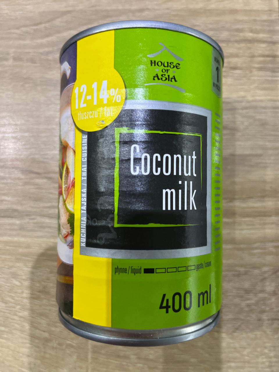 Фото - Кокосовое молоко 12-14% Coconut Milk House of Asia