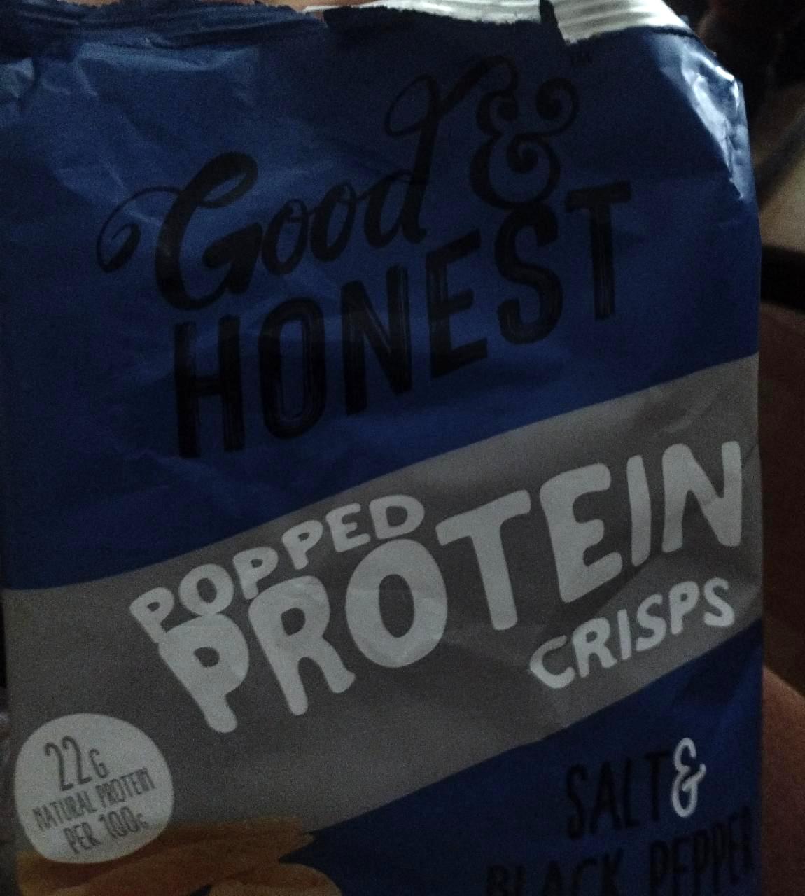 Фото - протеиновые чипсы соль-черный перец Good & honest
