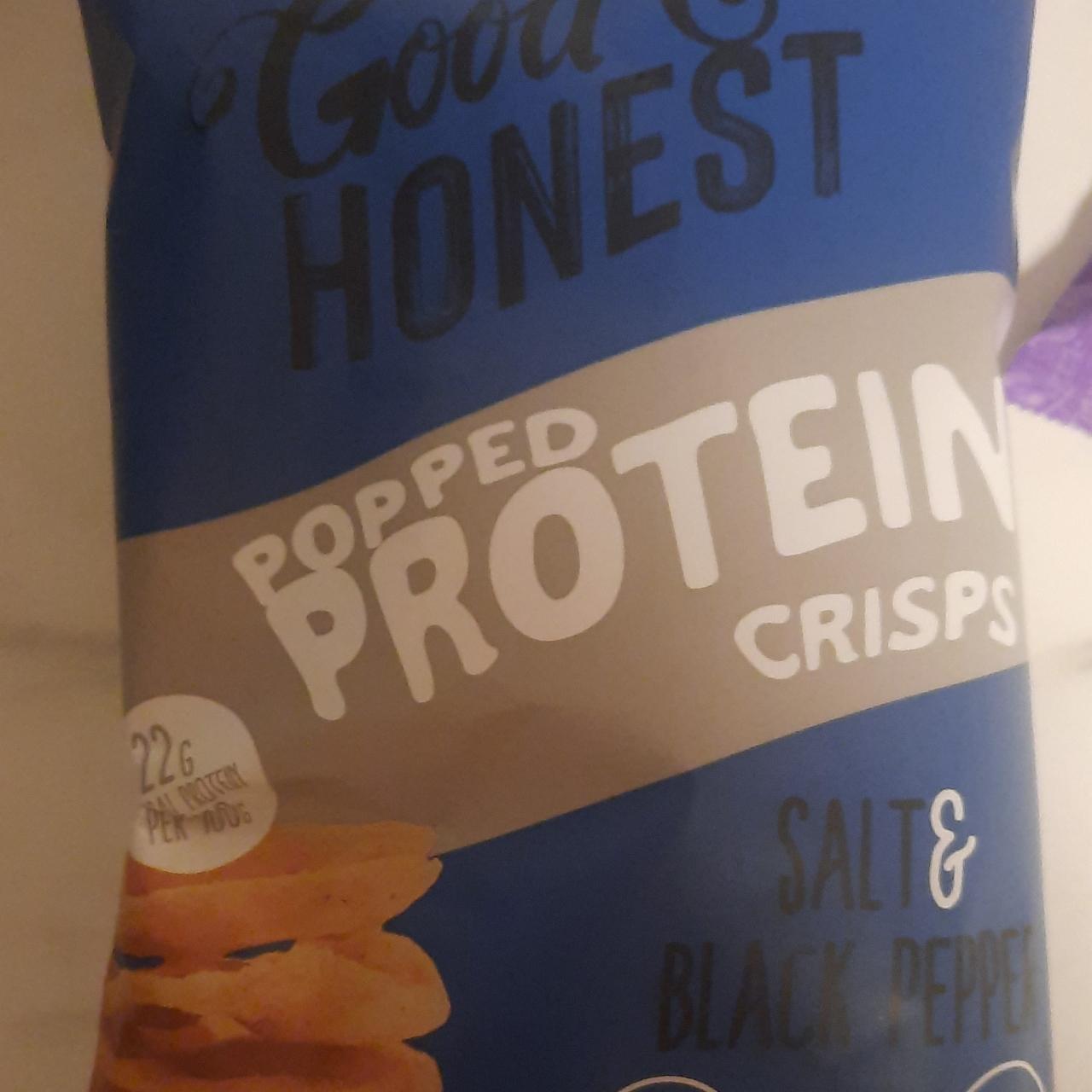 Фото - протеиновые чипсы соль-черный перец Good & honest