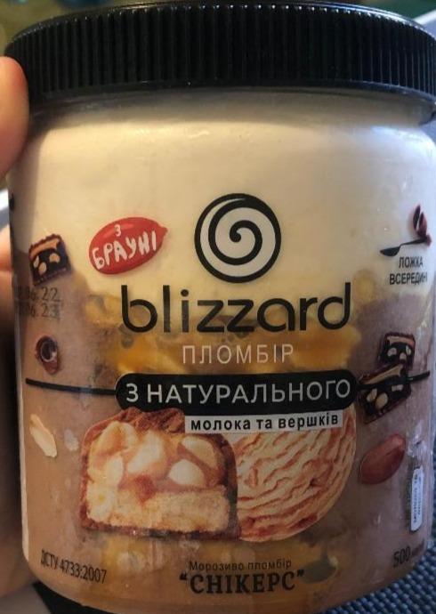 Фото - Мороженое пломбир Сникерс Blizzard