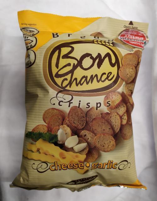 Фото - Bon Сhance хлебные чипсы с чесноком и сыром