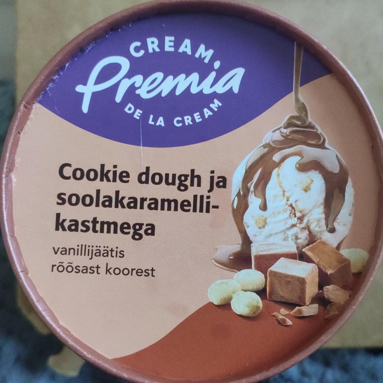 Фото - мороженое со вкусом куки доу-соленой карамели и фундука Premia