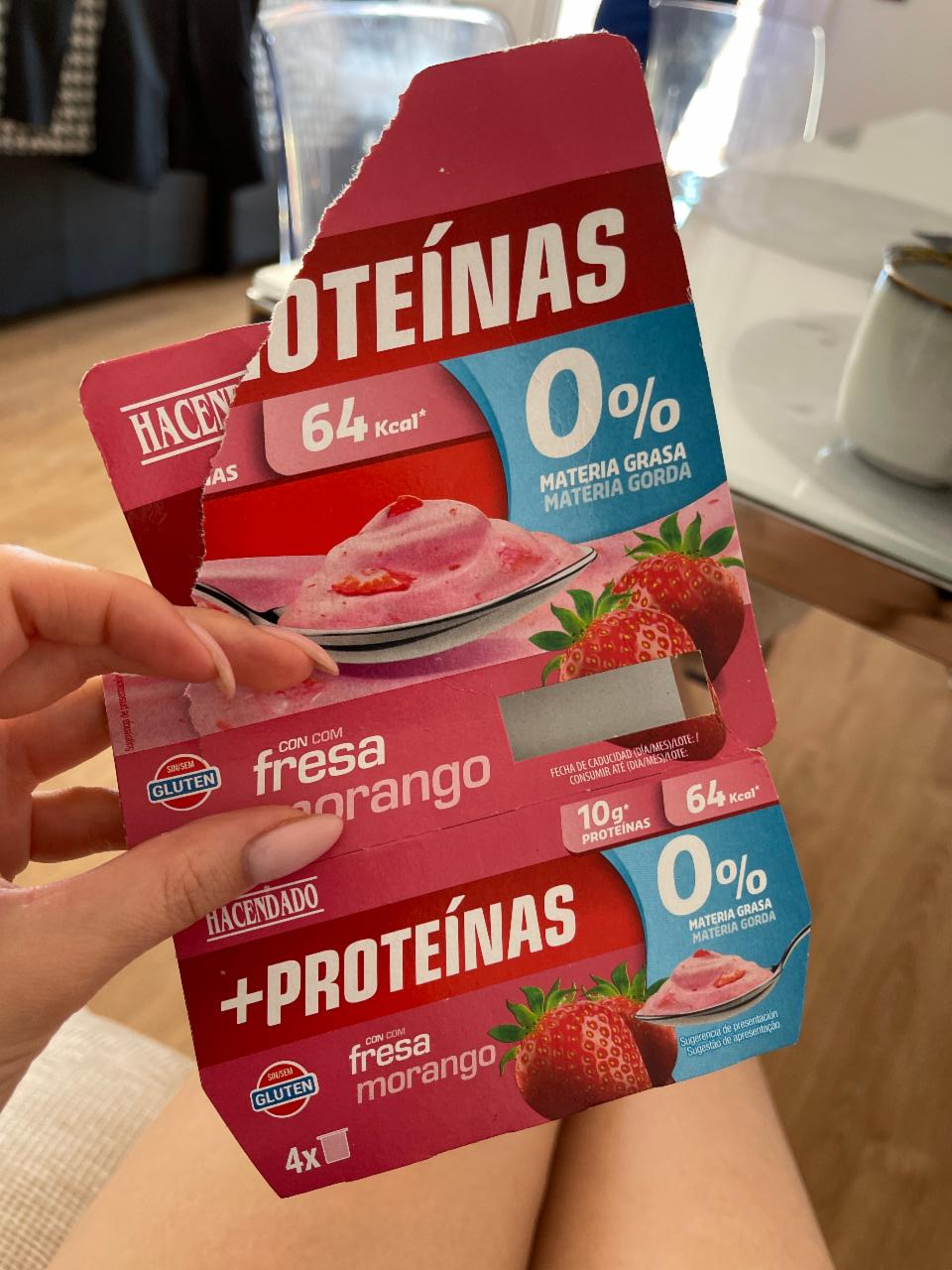 Фото - Yogur+proteínas Strawberry Hacendado