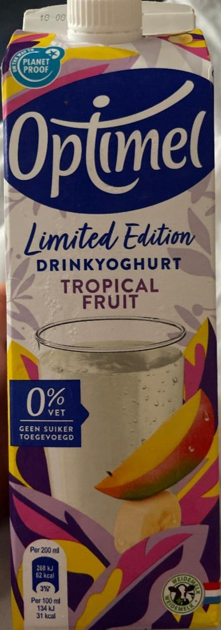 Фото - питьевой йогурт тропические фрукты Optimel