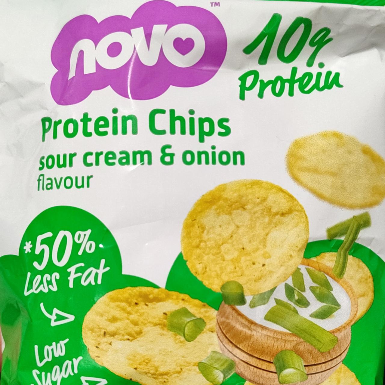 Фото - Protein chips sour cream&onion Novo