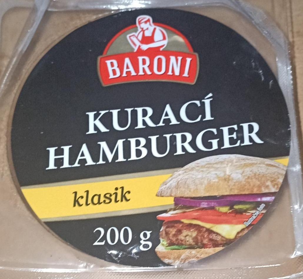 Фото - Kurací Hamburger klasik Baroni