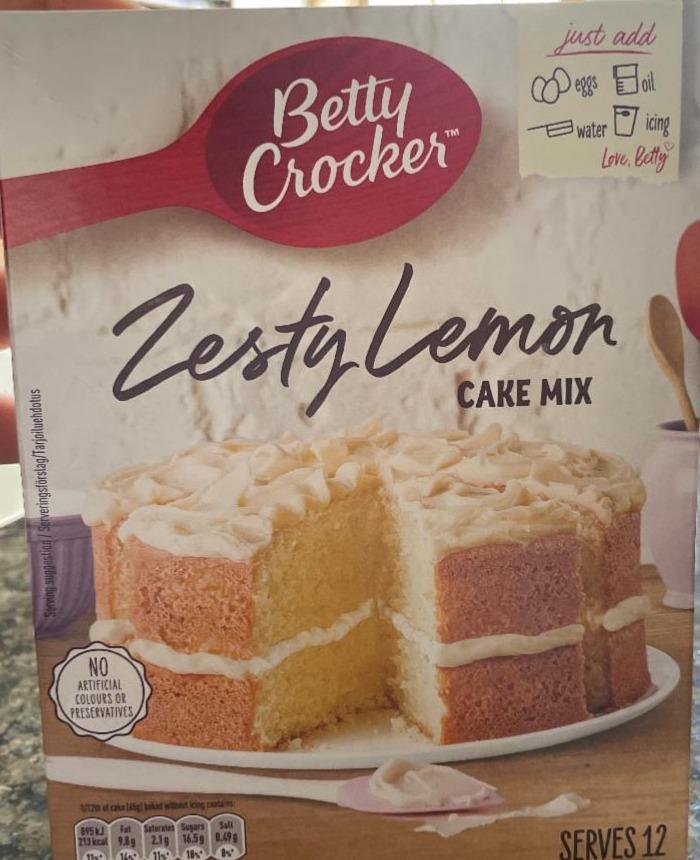 Фото - Testy lemon cake mix Betty Crocker
