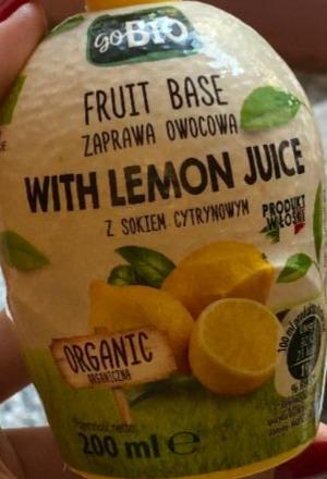 Фото - Заправка фруктовая с лимонным соком Fruit Base with Lemon Juice GoBio