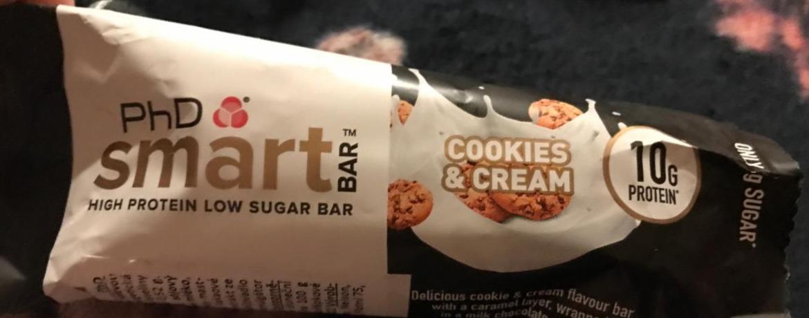 Фото - Протеин батончик cookies&cream Smart Bar