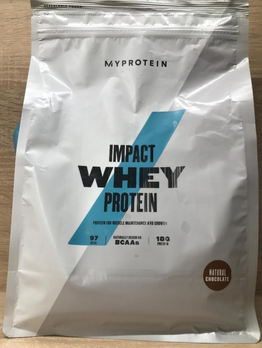 Фото - Impact Whey Protein Natural Chocolate Myprotein