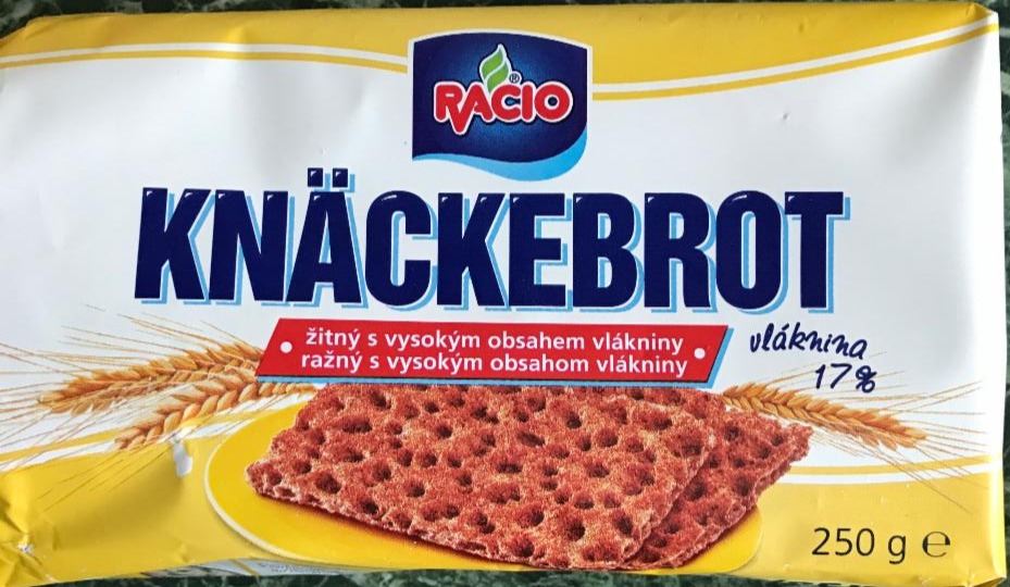 Фото - хлебцы ржаные цельнозерновые с высоким содержанием клетчатки Knäckebrot Racio