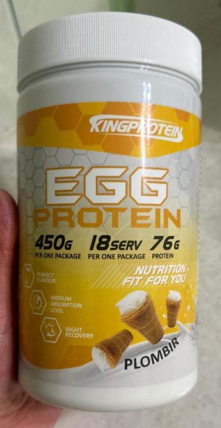 Фото - Напиток белковый сухой-концентрат Egg protein Kingprotein