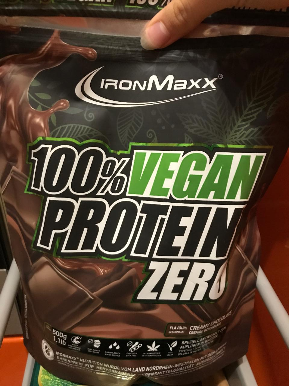 Фото - Протеин 100% шоколадный Creamy Chocolate Vegan Protein Zero IronMaxx