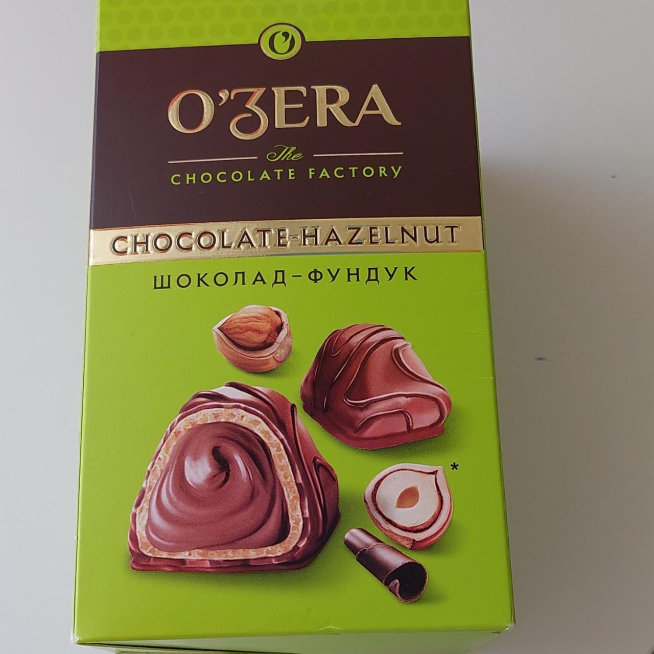 Фото - Конфета вафельная с ореховой начинкой в молочном шоколаде OʼZera