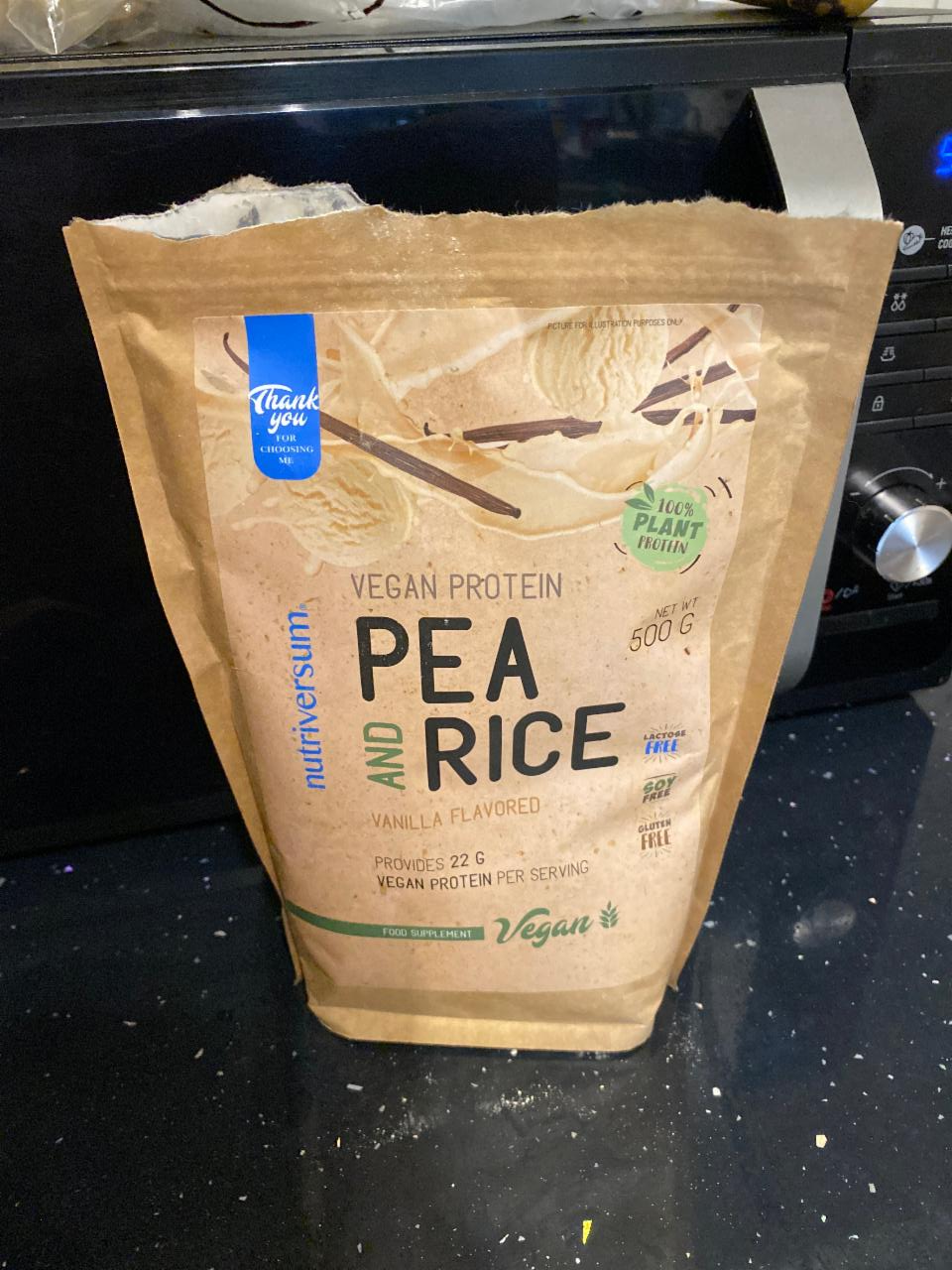 Фото - Vegan protein pea and rice Thank you Nutriversum