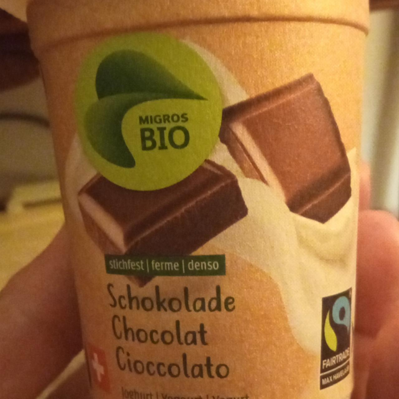 Фото - йогурт шоколадный Migros Bio