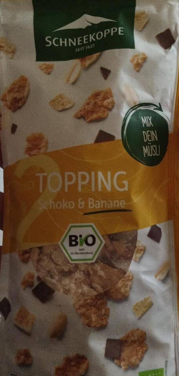 Фото - Bio Topping Schoko&Banane Schneekoppe