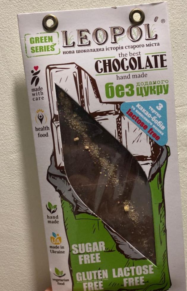 Фото - Шоколад без сахара с какао Молочный Green Series Leopol