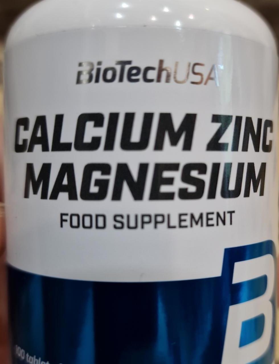 Фото - Calcium zinc magnesium BioTechUSA