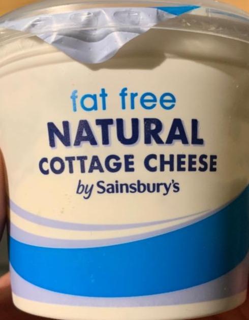 Фото - fat free Natural Cottage cheese by Sainsbury's