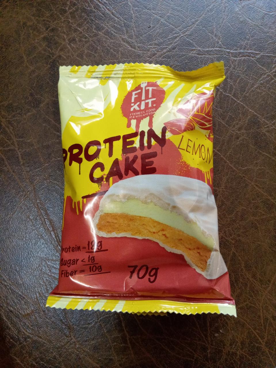 Фото - Протеиновое печенье Protein Cake lemon Fit Kit