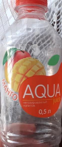 Фото - напиток безалкогольный негазированный со вкусом Манго Aqua juice Уральские источники