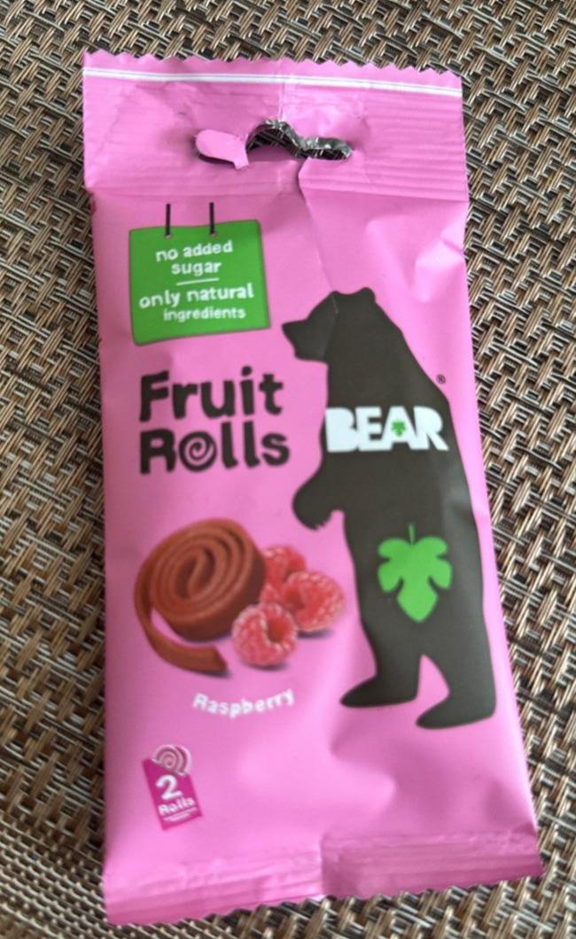 Фото - Пастила без сахара со вкусом малины Fruit Rolls Bear