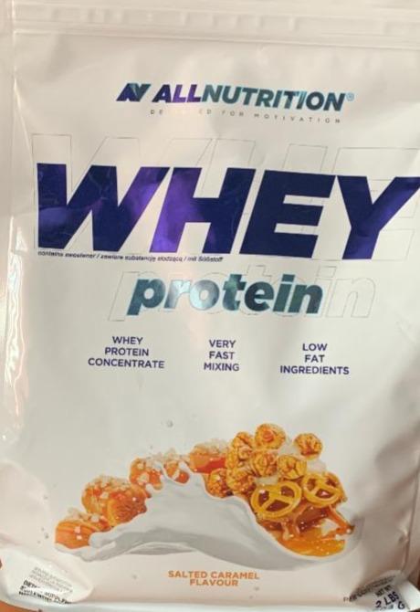 Фото - Протеин со вкусом соленая карамель Whey Protein AllNutrition